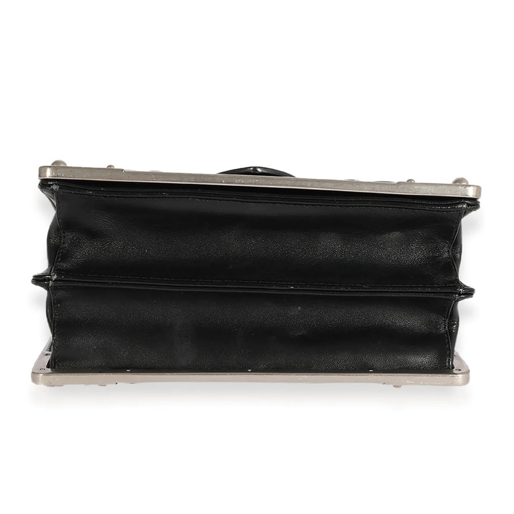 Prada - Black soft Calfskin Impunture Cahier crossbody bad - Picture 4 of 9